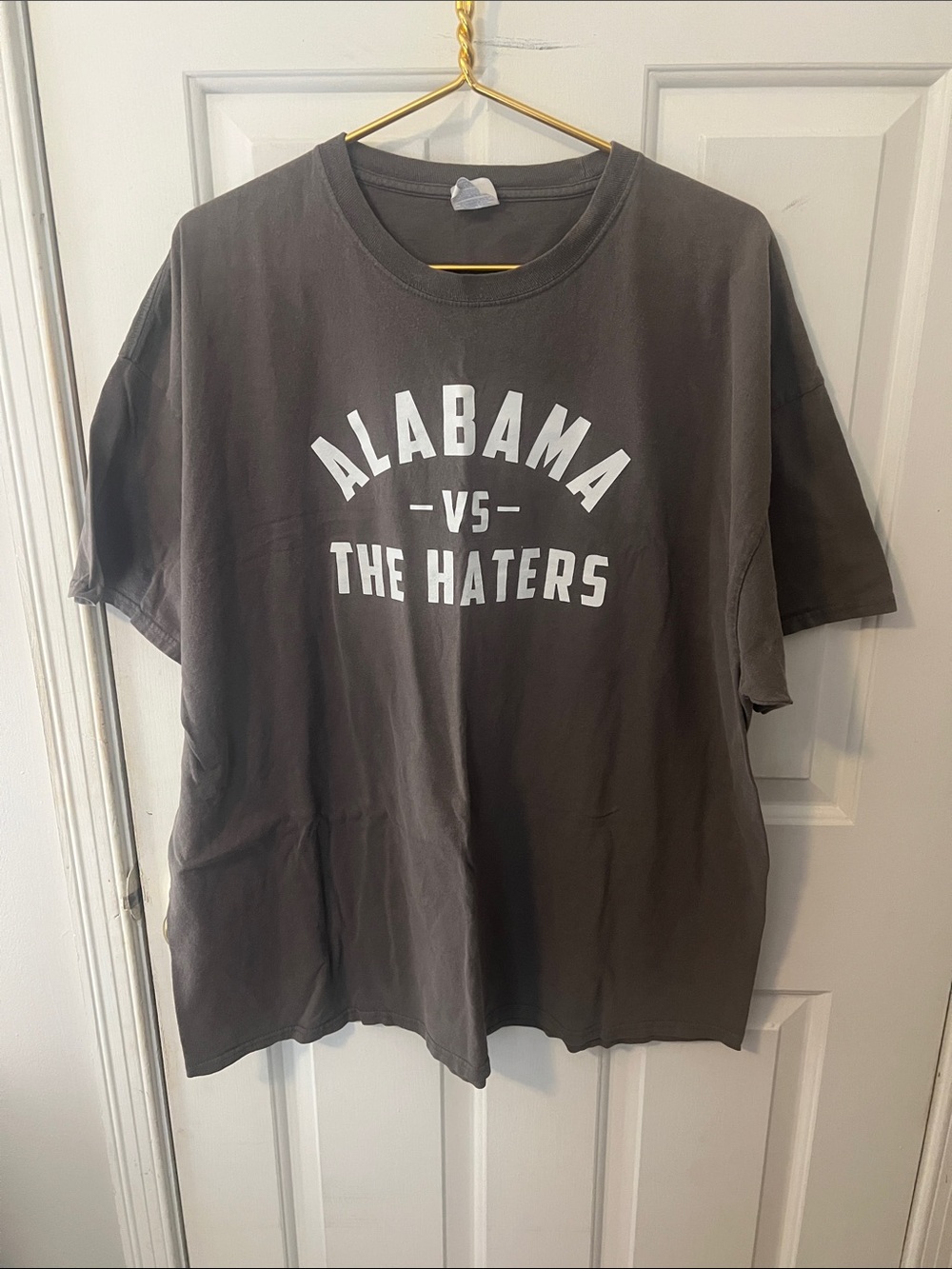 Port and Company Charcoal Mens Alabama Vs The Haters Tee